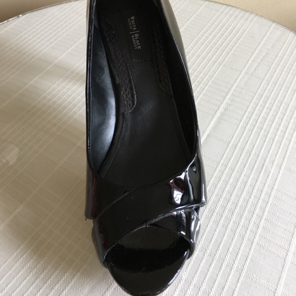 Black open toe Heels - White House Black Market